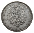 Niemcy - 5 marek 1875r. - Saksonia - Albert  (1297)