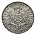 Niemcy - 3 marki 1914r. Hamburg  (1279)