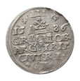 Trojak 1586 Ryga mała głowa władcy