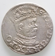 Trojak 1586 Ryga mała głowa władcy