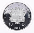Andora, 10 Dinerów, 2003r.  (0270)