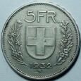 Szwajcaria, 5 Franków, 1932r.