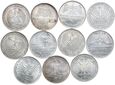 Zestaw 11 monet 5 markowych 1969-1977