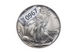 1 oz 1987 USA dolar Liberty Silver Eagle, uncja 999 AG  (0967)