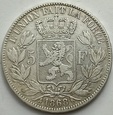 Belgia, 5 Franków, 1868r.   (1047)