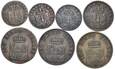 Prusy, Zestaw 7 monet 1,2 i 3 fenigowych 1828-1867