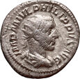 #A# Cesarstwo Rzymskie, Filip I Arab 244-249, antoninian, Rzym  