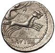 N72. Republika Rzymska, L. Rutilius Flacus 77 p.n.e., denar, Rzym