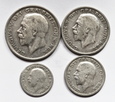 WIELKA BRYTANIA, Zestaw monet 1929