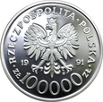 POLSKA, 100000 złotych 1991,  MAJOR HUBAL