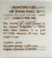 WATYKAN, 100000 LIRÓW 1998 Jan Paweł II