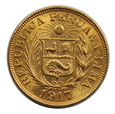 PERU,  1 LIBRA 1917