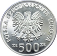 POLSKA, 500 złotych 1987, XV ZIMOWE IGRZYSKA OLIMPIJSKIE