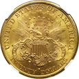 USA, 20 dolarów 1883 S NGC MS62