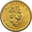 KANADA, 5 dolarów 1991,  