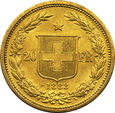 SZWAJCARIA, 20 franków 1883 2