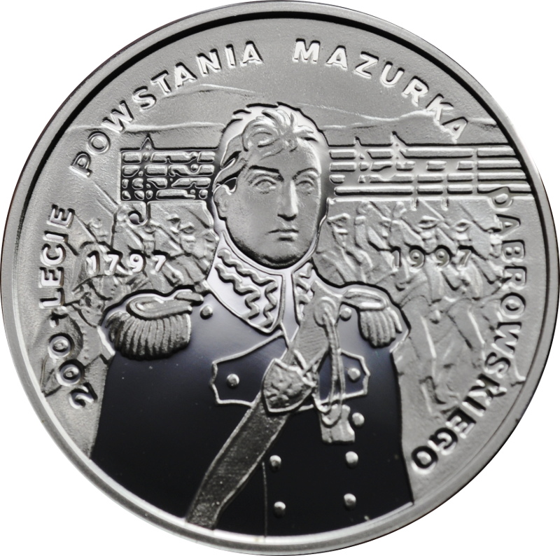 POLSKA, 10 złotych 1996, 200-LECIE POWSTANIA MAZURKA