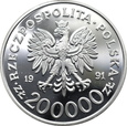 POLSKA, 200000 złotych 1991, ALBERTVILLE 1992