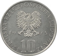 POLSKA, 10 złotych 1975, PRÓBA, NIKIEL