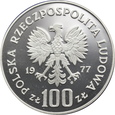 POLSKA, 100 złotych 1977, ŻUBR
