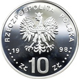 POLSKA, 10 złotych 1998, ZYGMUNT III WAZA