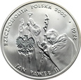 POLSKA, 10 złotych 2002, PONTIFEX MAXIMUS