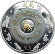 LAOS, 2000 KIP 2018, LUNAR, ROK PSA