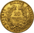 FRANCJA, 20 FRANKÓW 1851