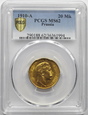 (RK) PRUSY, 20 MAREK 1910 A  PCGS MS62