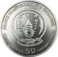 RWANDA, 50 franków 2008 Goryle