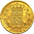 FRANCJA, 20 FRANKÓW 1824 A