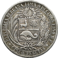 PERU, 5 PESET 1880