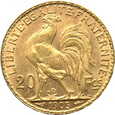 FRANCJA, 20 FRANKÓW 1905