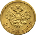 ROSJA, 5 RUBLI 1901