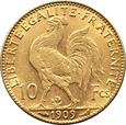 FRANCJA, 10 franków 1909