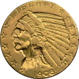 USA, 5 dolarów 1908
