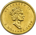 KANADA, 5 dolarów 1990,  