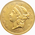 USA, 20 DOLARÓW 1854 PCGS XF45