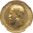 ROSJA, 10 rubli 1903    NGC AU58