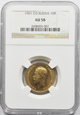 (RK) ROSJA, 10 rubli 1901    NGC AU58