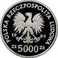 POLSKA, 5000 złotych 1989, Władysław II Jagiełło