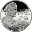 POLSKA, 10 złotych 2002, GENERAŁ BRONI WŁADYSŁAW ANDERS