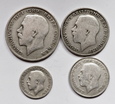 WIELKA BRYTANIA, Zestaw monet 1921