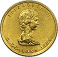KANADA, 5 dolarów 1986,  