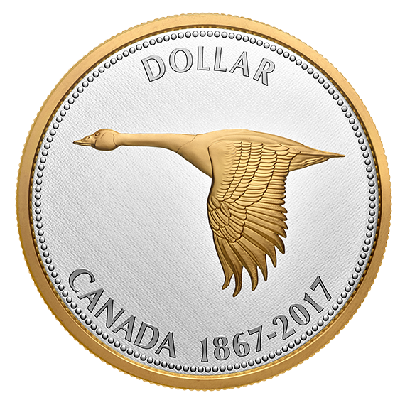 KANADA, 1 dolar 2016  Canada Goose