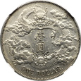 CHINY, DOLAR 1911,  kropka po DOLAR   NGC AU DETAILS