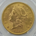 USA, 20 DOLARÓW 1895 PCGS MS64