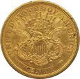 USA, 20 DOLARÓW 1873-S