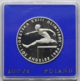 POLSKA, 200 złotych 1984, IGRZYSKA1984  LOS ANGELES