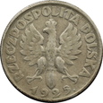 POLSKA, 2 złote 1925, Z kropką po dacie